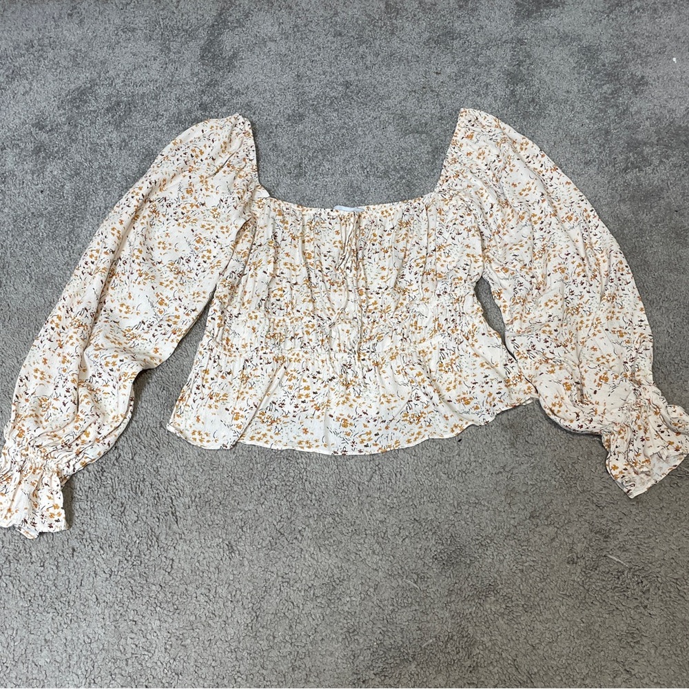 Lucy Paris Cottage Core Peasant‎ Fairy Floral Top Size Small Boho chic